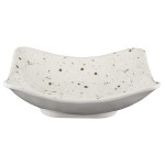 Elite Global Solutions D712SQ-CC Macchiato 22 oz. Chocolate Chip Square Melamine Bowl - 6/Case