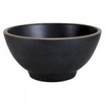 Elite Global Solutions B249102-SLVB Kobe 1.4 Qt. Black / Silver Oval Melamine Bowl