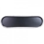 Elite Global Solutions B249102-SLVB Kobe 1.4 Qt. Black / Silver Oval Melamine Bowl