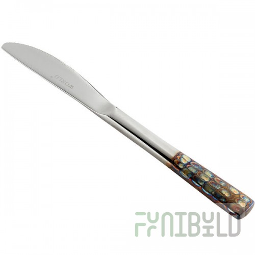 Reserve by Libbey 702 554 Pebblestone 18/8 Stainless Steel Extra Heavy Weight Bread and Butter Knife - 12/Case