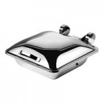 Smart Buffet Ware Smart W by Front of the House 8.5 Qt. Rectangle Induction Chafer with Stainless Steel Lid and Food Pan BCH012MSS18