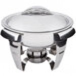 Vollrath 49521 4.2 Qt. Maximillian Steel Medium Round Chafer with Stainless Steel Accents Vollrath 49521 4.2 Qt. Maximillian Steel Medium Round Chafer with Stainless Steel Accents