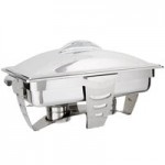 Vollrath 49521 4.2 Qt. Maximillian Steel Medium Round Chafer with Stainless Steel Accents Vollrath 49521 4.2 Qt. Maximillian Steel Medium Round Chafer with Stainless Steel Accents