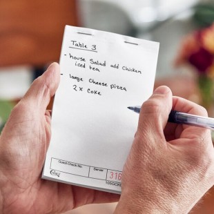 Choice 1 Part White Blank Guest Check - 10/Pack Choice 1 Part White Blank Guest Check - 10/Pack