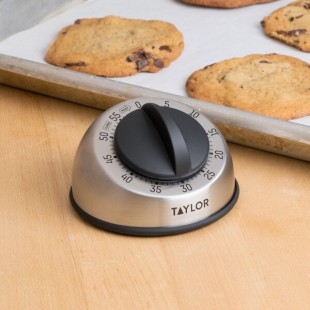 Taylor 5830 Stainless Steel Mechanical 60 Minute Kitchen Timer Taylor 5830 Stainless Steel Mechanical 60 Minute Kitchen Timer