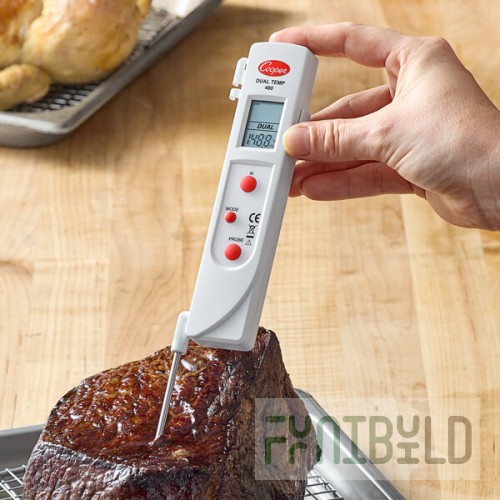 Cooper-Atkins Digital Infrared Dual Temperature Thermometer with HACCP Probe 480-0-8