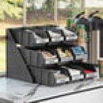 Choice Black 3-Tier Self-Serve Organizer Set with 9 Bins and 2 Label Sheets Choice Black 3-Tier Self-Serve Organizer Set with 9 Bins and 2 Label Sheets