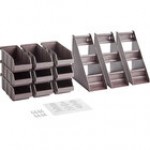 Choice Black 3-Tier Self-Serve Organizer Set with 9 Bins and 2 Label Sheets Choice Black 3-Tier Self-Serve Organizer Set with 9 Bins and 2 Label Sheets
