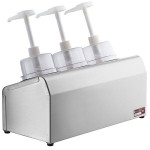 Steril-Sil 30 oz. 3-Compartment Stainless Steel Condiment Dispenser Kit with Stainless Steel Cylinders and Dome Top Pump Lids Steril-Sil 30 oz. 3-Compartment Stainless Steel Condiment Dispenser Kit with Stainless Steel Cylinders and Dome Top Pump Lids
