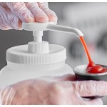 Choice Condiment Pump Kit with 0.5 oz. Pump and 89 mm Screw-On Adapter Lid