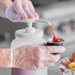 Choice Condiment Pump Kit with 0.5 oz. Pump and 89 mm Screw-On Adapter Lid
