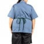 Uncommon Chef 3004 Hunter Green Customizable Poly-Cotton Twill Bib Apron with 3 Pockets - 34