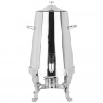 Choice Deluxe Stainless Steel 80 Cup Coffee Chafer Urn with Chrome Accents - 5 Gallon Choice Deluxe Stainless Steel 80 Cup Coffee Chafer Urn with Chrome Accents - 5 Gallon