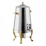 Choice Deluxe Stainless Steel 80 Cup Coffee Chafer Urn with Chrome Accents - 5 Gallon Choice Deluxe Stainless Steel 80 Cup Coffee Chafer Urn with Chrome Accents - 5 Gallon