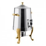 Choice Deluxe Stainless Steel 80 Cup Coffee Chafer Urn with Chrome Accents - 5 Gallon Choice Deluxe Stainless Steel 80 Cup Coffee Chafer Urn with Chrome Accents - 5 Gallon