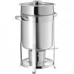 Choice Deluxe Stainless Steel 80 Cup Coffee Chafer Urn with Chrome Accents - 5 Gallon Choice Deluxe Stainless Steel 80 Cup Coffee Chafer Urn with Chrome Accents - 5 Gallon
