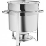 Choice Deluxe Stainless Steel 80 Cup Coffee Chafer Urn with Chrome Accents - 5 Gallon Choice Deluxe Stainless Steel 80 Cup Coffee Chafer Urn with Chrome Accents - 5 Gallon
