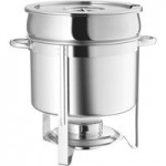 Choice Deluxe Stainless Steel 80 Cup Coffee Chafer Urn with Chrome Accents - 5 Gallon Choice Deluxe Stainless Steel 80 Cup Coffee Chafer Urn with Chrome Accents - 5 Gallon
