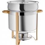 Choice Deluxe Stainless Steel 80 Cup Coffee Chafer Urn with Chrome Accents - 5 Gallon Choice Deluxe Stainless Steel 80 Cup Coffee Chafer Urn with Chrome Accents - 5 Gallon