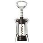 Franmara Chrome-Plated Wing Corkscrew with Burgundy Enameled Body 2043-03