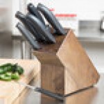 Dexter-Russell 21009 SofGrip 7-Piece Black Handle Slant Knife Block Set