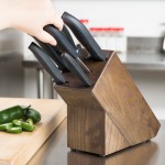 Dexter-Russell 21009 SofGrip 7-Piece Black Handle Slant Knife Block Set