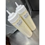Choice 12 oz. Purple Wide Mouth Squeeze Bottle - 6/Pack