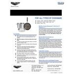 Vollrath Tribute 1 Qt. Tri-Ply Stainless Steel Saucier Pan with Black Silicone Handle 722110