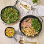 Valor 3-Piece Pre-Seasoned Cast Iron Skillet Set - Includes 8