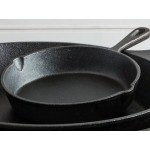Valor 3-Piece Pre-Seasoned Cast Iron Skillet Set - Includes 8