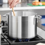 Choice 10 Qt. Standard Weight Aluminum Stock Pot