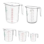 WebstaurantStore 5-Piece Clear Polycarbonate Measuring Cup Set