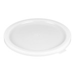 Carlisle 12, 18, and 22 Qt. White Round Polyethylene Food Storage Container Lid Carlisle 12, 18, and 22 Qt. White Round Polyethylene Food Storage Container Lid