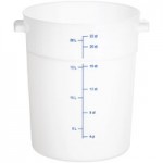 Carlisle 12, 18, and 22 Qt. White Round Polyethylene Food Storage Container Lid Carlisle 12, 18, and 22 Qt. White Round Polyethylene Food Storage Container Lid