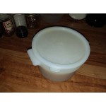 Carlisle 12, 18, and 22 Qt. White Round Polyethylene Food Storage Container Lid Carlisle 12, 18, and 22 Qt. White Round Polyethylene Food Storage Container Lid