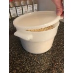Carlisle 12, 18, and 22 Qt. White Round Polyethylene Food Storage Container Lid Carlisle 12, 18, and 22 Qt. White Round Polyethylene Food Storage Container Lid