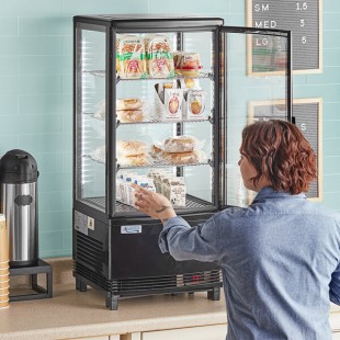 Avantco GSM-3-HC Black Glass Sided Countertop Display Refrigerator Avantco GSM-3-HC Black Glass Sided Countertop Display Refrigerator