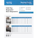 Avantco UDD-2-CT Black Kegerator / Beer Dispenser with Double Tap Tower and Club Top - (2) 1/2 Keg Capacity
