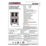 Southbend PCG100B/SD Platinum Series 5-Shelf Double Deck Full Size Deep Depth Liquid Propane Convection Oven - 100,000 BTU Southbend PCG100B/SD Platinum Series 5-Shelf Double Deck Full Size Deep Depth Liquid Propane Convection Oven - 100,000 BTU