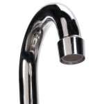 Advance Tabco 7-PS-66R Hand Sink with Splash Mounted Gooseneck Faucet and Right Side Splash Guard - 17 1/4