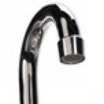 Advance Tabco 7-PS-66R Hand Sink with Splash Mounted Gooseneck Faucet and Right Side Splash Guard - 17 1/4