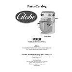 Globe SP05 5 Qt. Bowl Lift Countertop Mixer with Guard & Standard Accessories - 120V, 1/5 hp