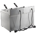 Avantco F202 30 lb. Dual Tank Medium-Duty Electric Countertop Fryer - 208-240V, 5400/7200W