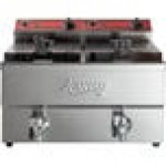 Avantco F202 30 lb. Dual Tank Medium-Duty Electric Countertop Fryer - 208-240V, 5400/7200W