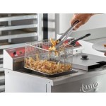 Avantco F202 30 lb. Dual Tank Medium-Duty Electric Countertop Fryer - 208-240V, 5400/7200W