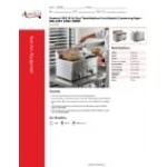 Avantco F202 30 lb. Dual Tank Medium-Duty Electric Countertop Fryer - 208-240V, 5400/7200W