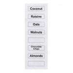 Baker's Lane 21 Gallon / 335 Cup White Slant Top Mobile Ingredient Storage Bin with Sliding Lid & Scoop