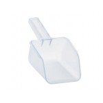 Baker's Lane 21 Gallon / 335 Cup White Slant Top Mobile Ingredient Storage Bin with Sliding Lid & Scoop