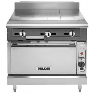 Vulcan V336HC-LP V Series Liquid Propane 3 Burner Heavy-Duty Range with 36