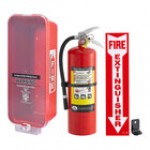 Badger Advantage ADV-10 10 lb. Dry Chemical Untagged Rechargeable Fire Extinguisher, Cato Warrior Red Plastic Cabinet with Red Pull Cover, and Adhesive Label Badger Advantage ADV-10 10 lb. Dry Chemical Untagged Rechargeable Fire Extinguisher, Cato Warrior Red Plastic Cabinet with Red Pull Cover, and Adhesive Label